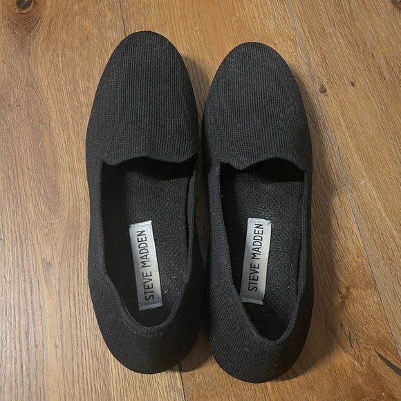 Steve Madden Loafers Black Fabric - Picture 1 of 3